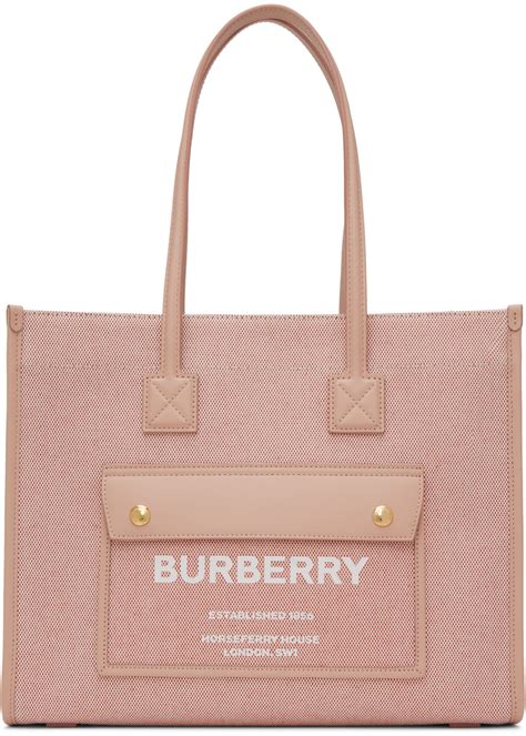 pink burberry handbags|Burberry pink tote bag.